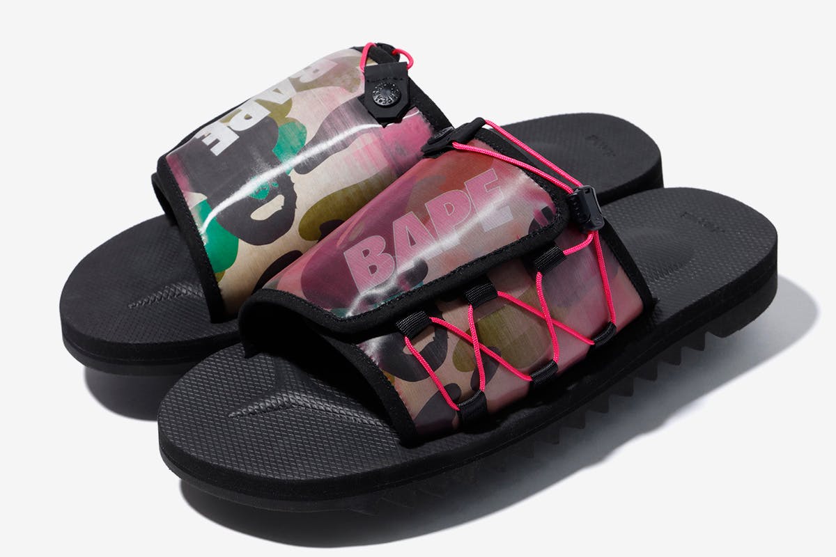 a bathing ape sandals